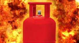 A gas leak in Amlon village, Yavatmal, resulted in a fire that destroyed a house
								